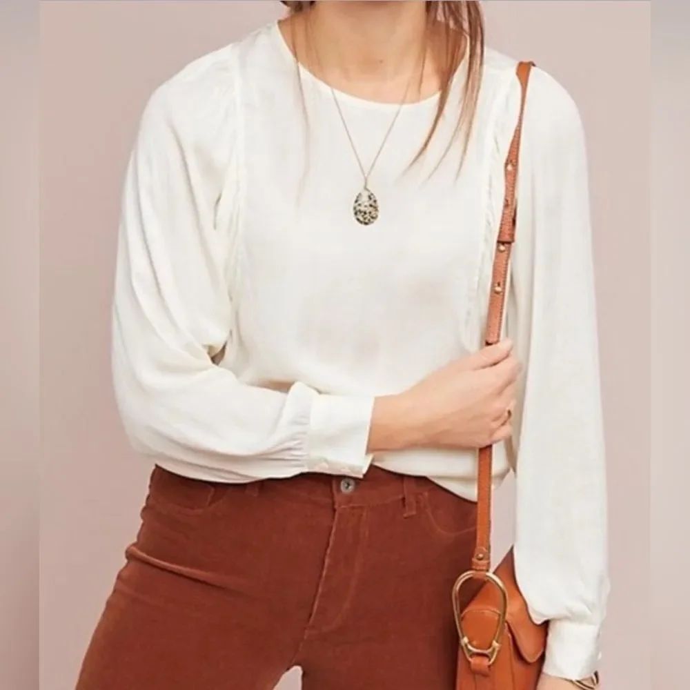 Anthropologie Dolan Left Coast Hewson Silk Blouse Top size S